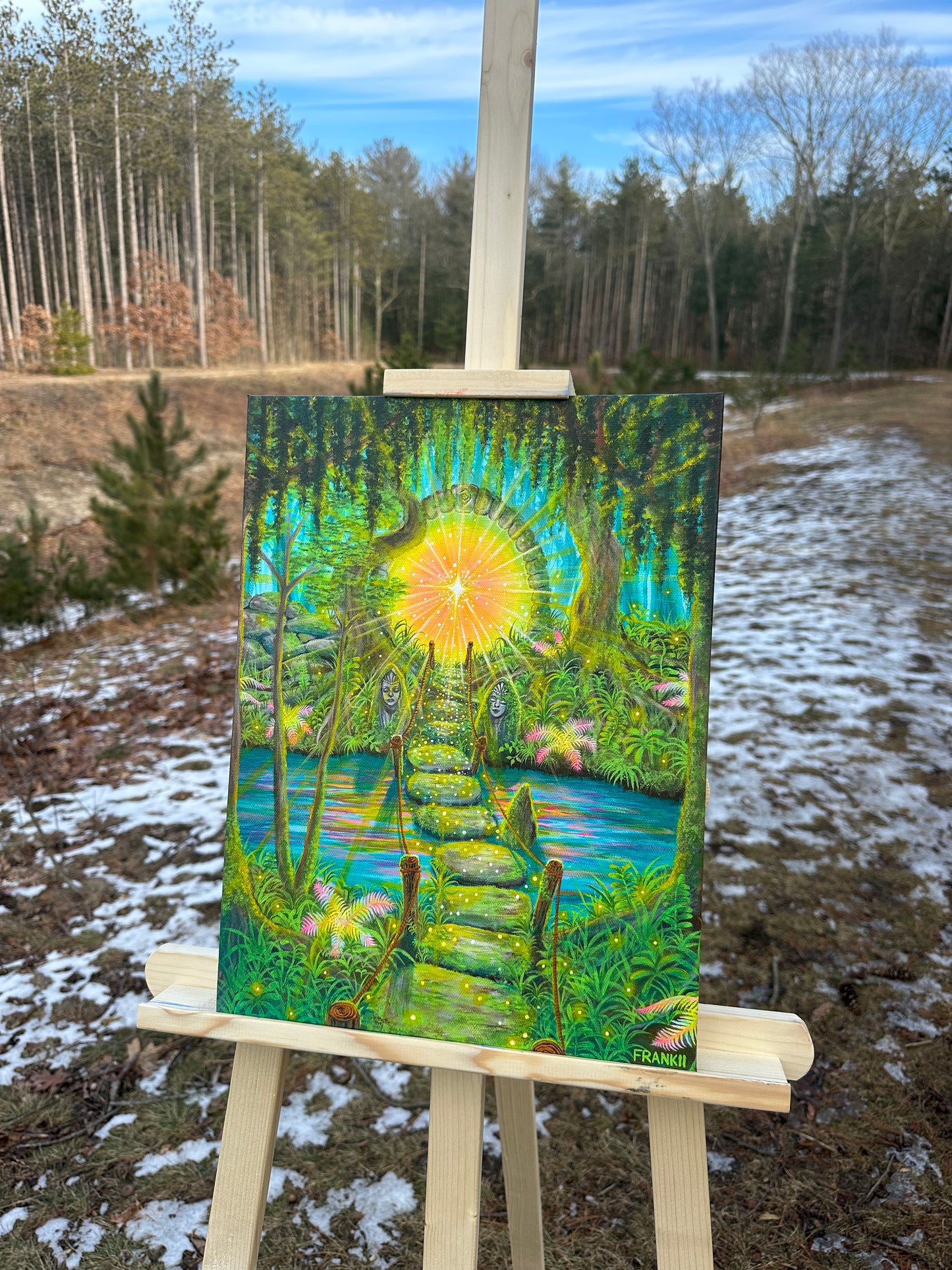 “The Path” Limited Edition Run Of 20 Fine Art Print 🧚🏽♂️🐉🪷