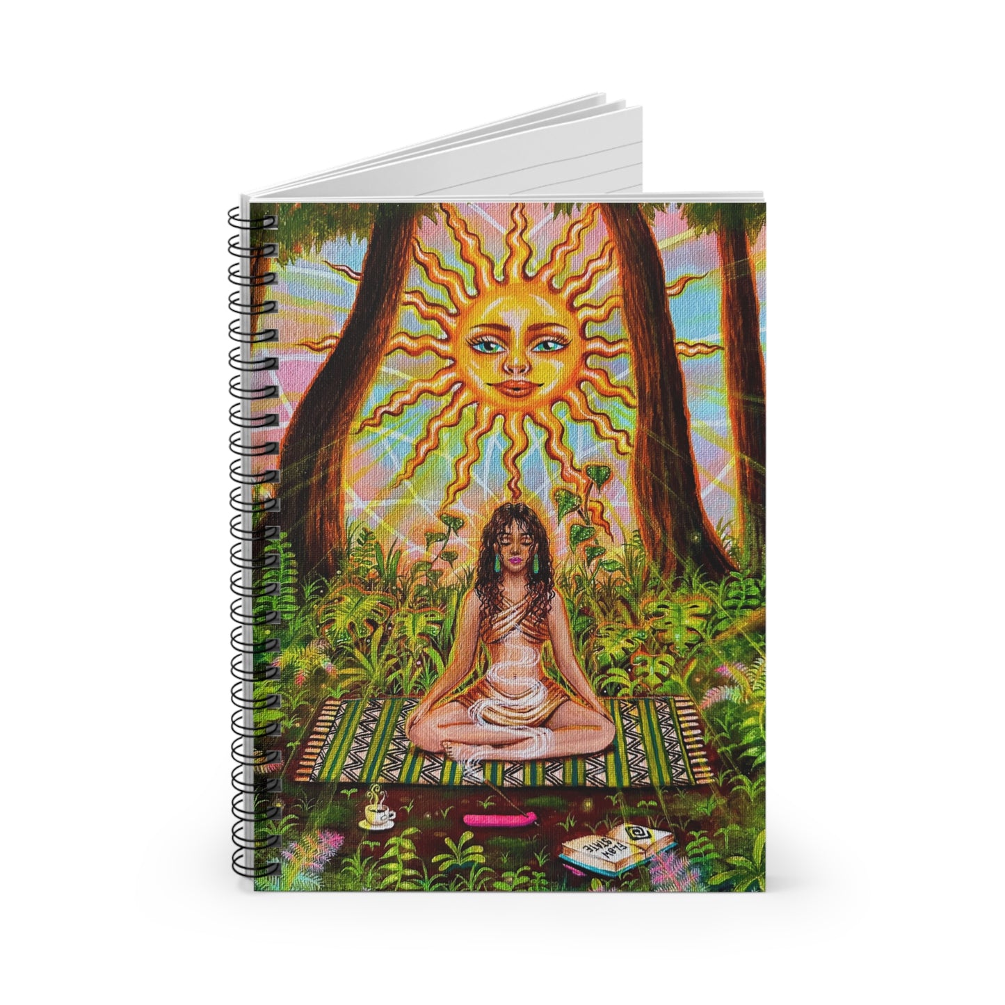Stillness In Sunshine Spiral Ruled Reflection Journal