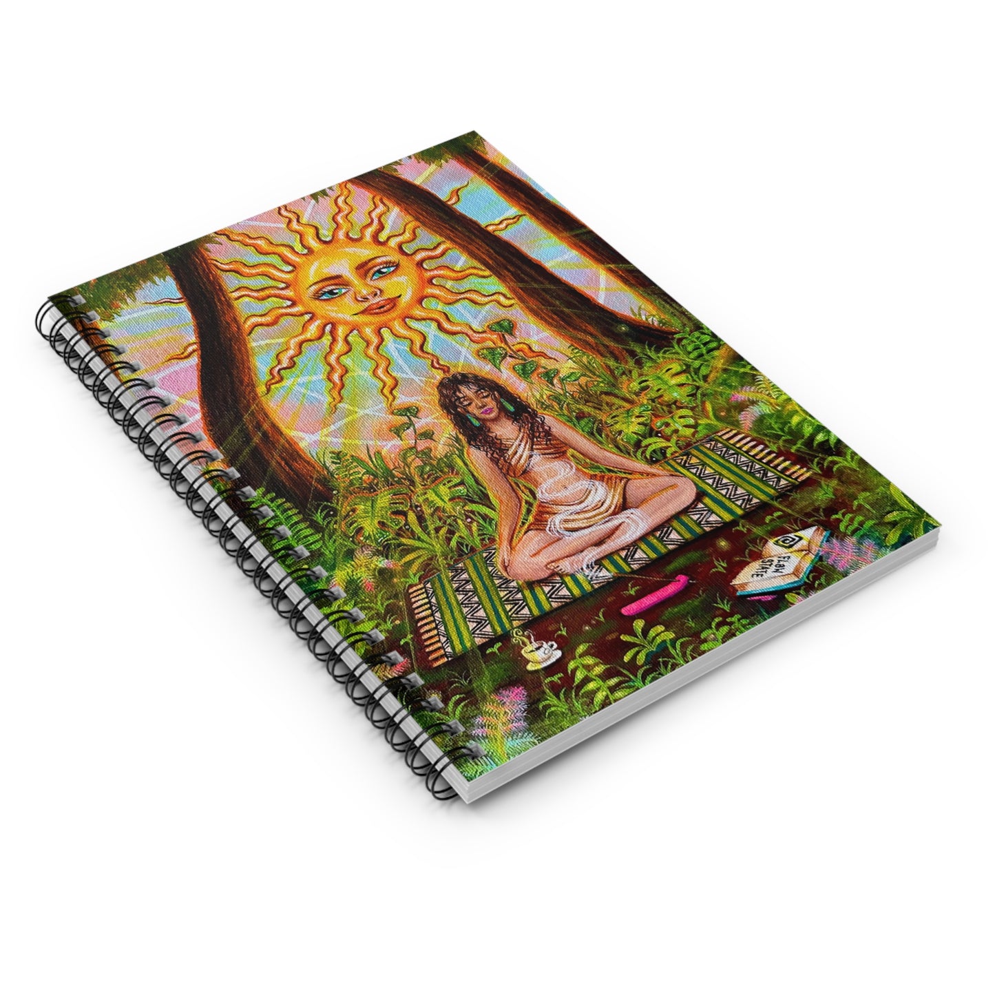 Stillness In Sunshine Spiral Ruled Reflection Journal