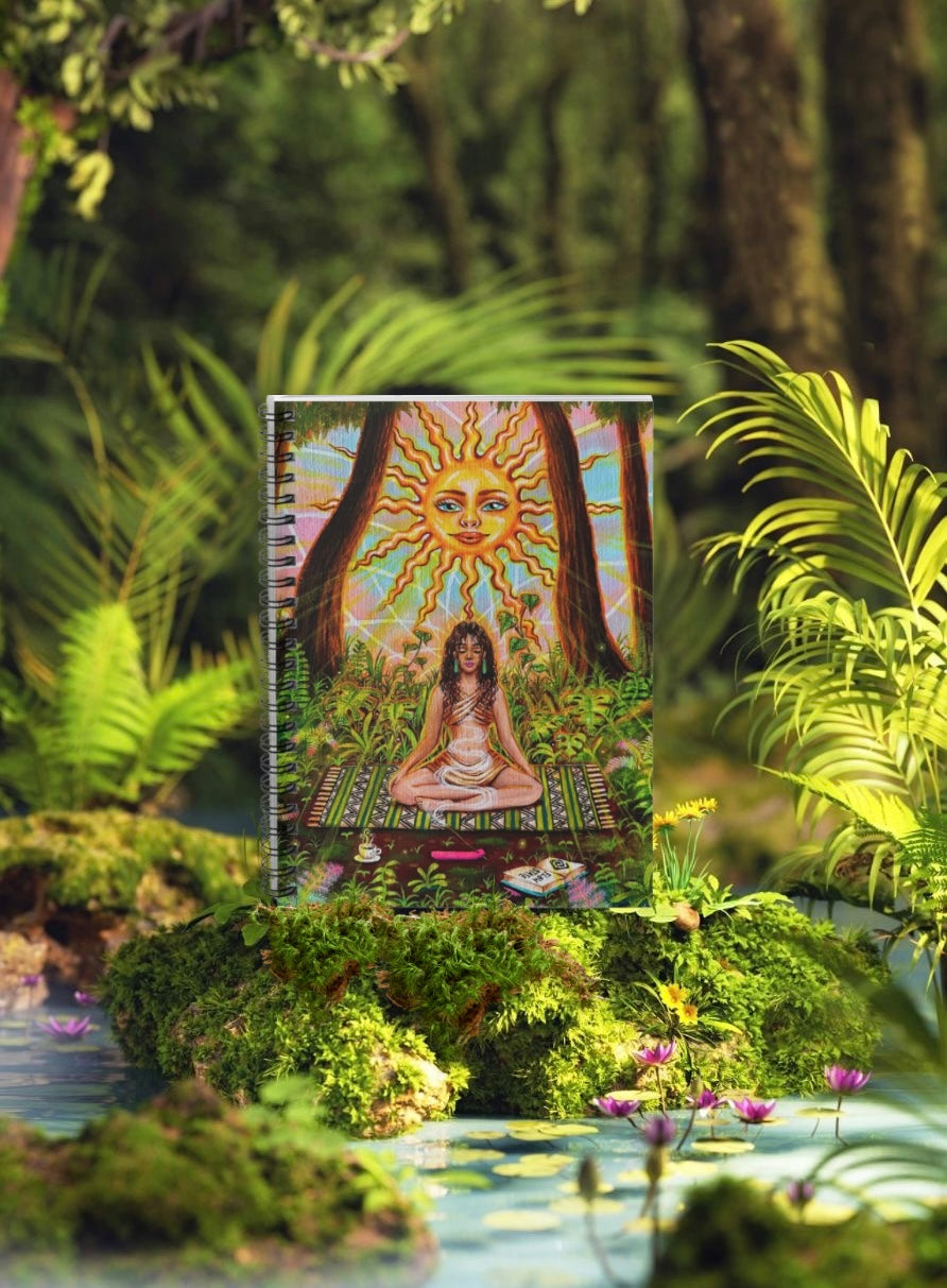 Stillness In Sunshine Spiral Ruled Reflection Journal