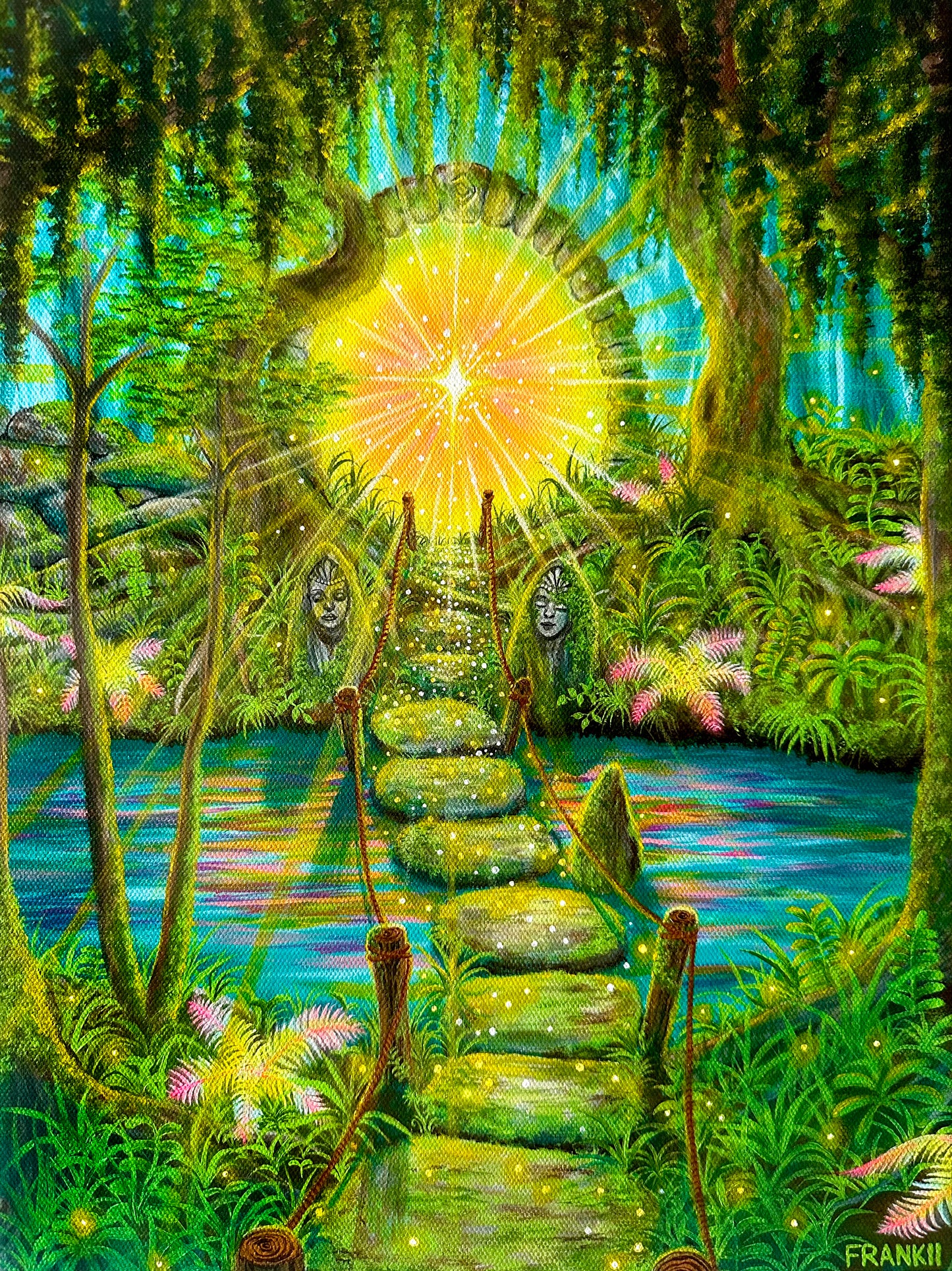 “The Path” Limited Edition Run Of 20 Fine Art Print 🧚🏽♂️🐉🪷