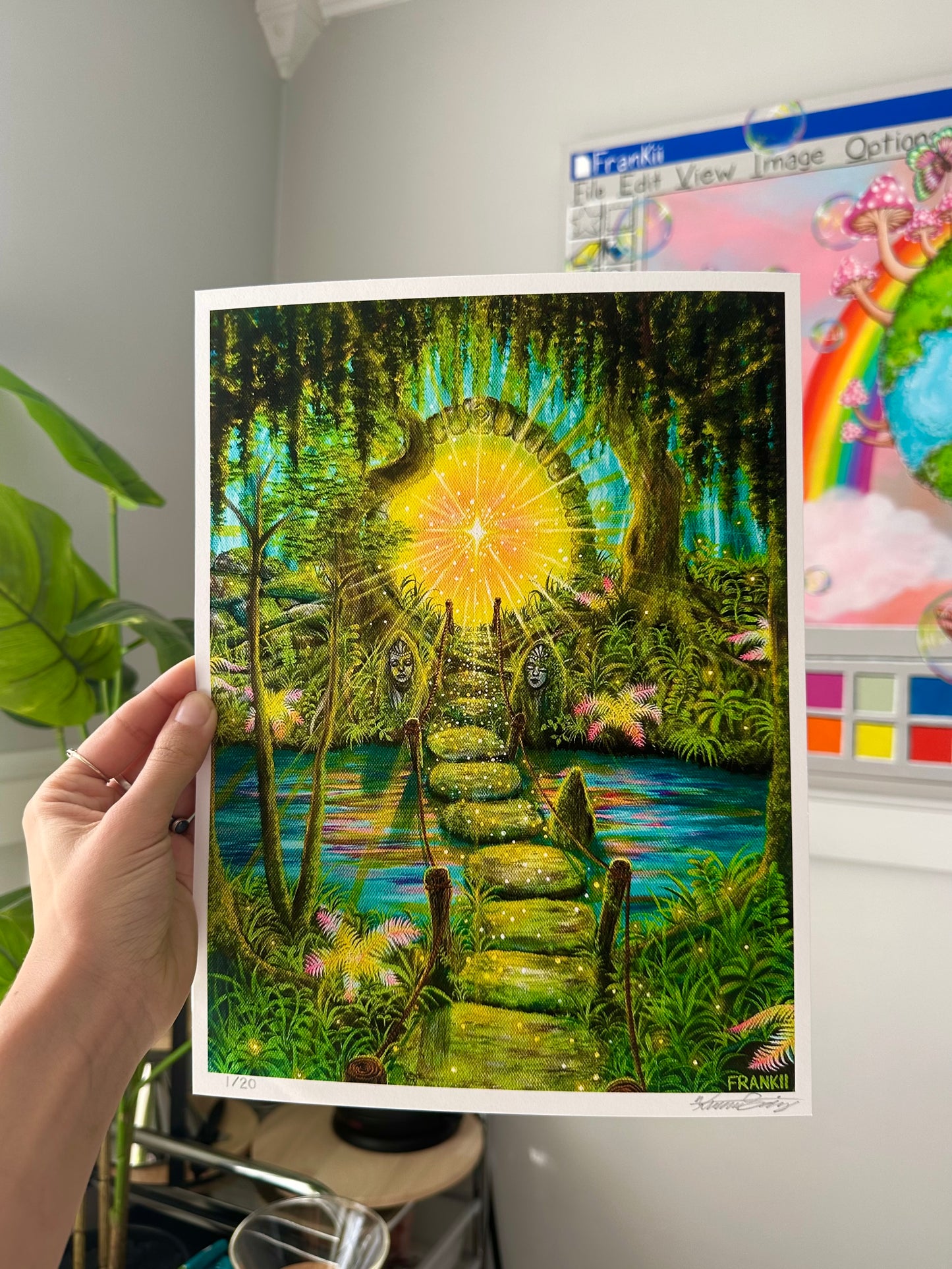 “The Path” Limited Edition Run Of 20 Fine Art Print 🧚🏽♂️🐉🪷