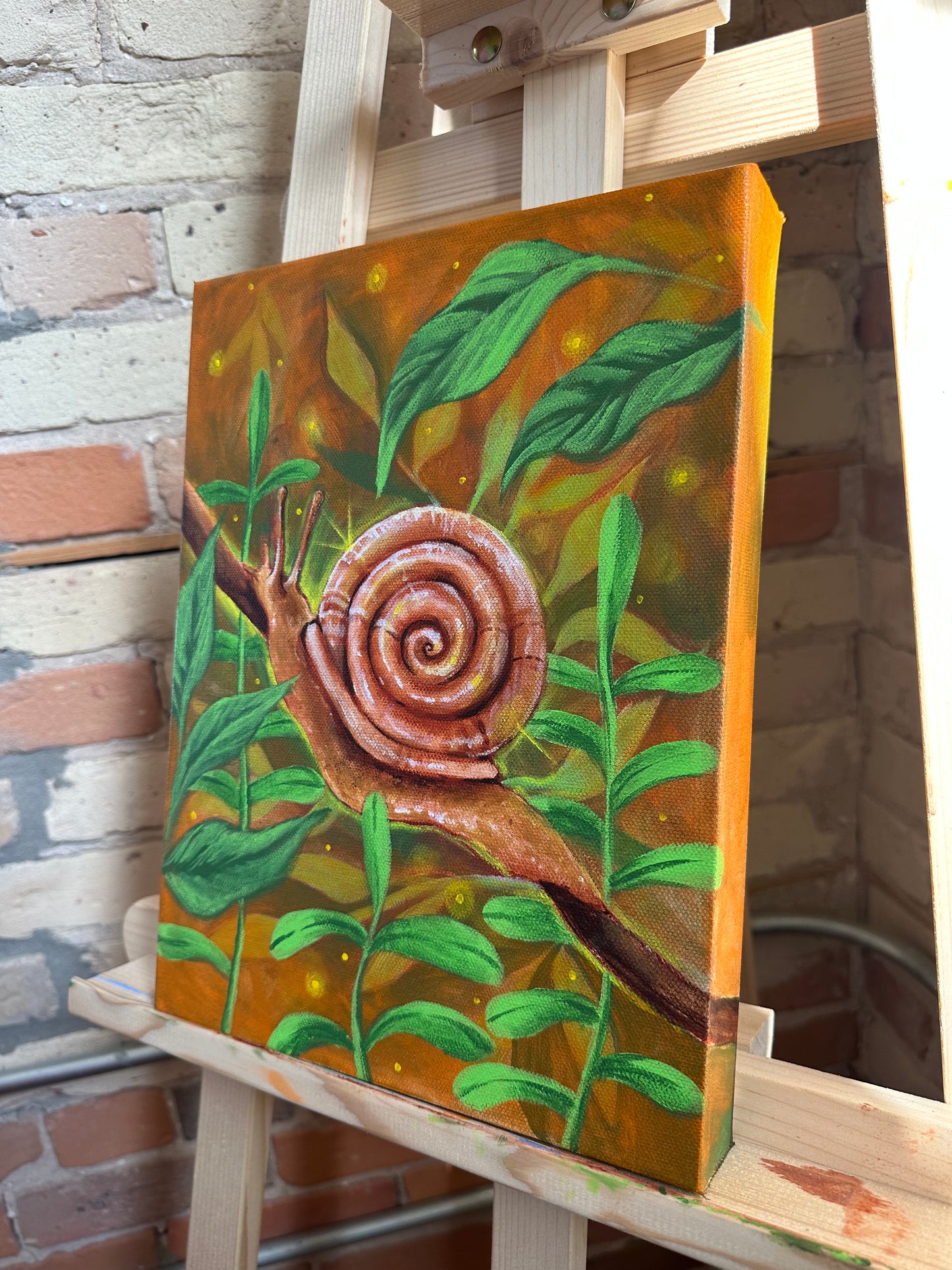 Original Snail Painting 🌱🐌🍂