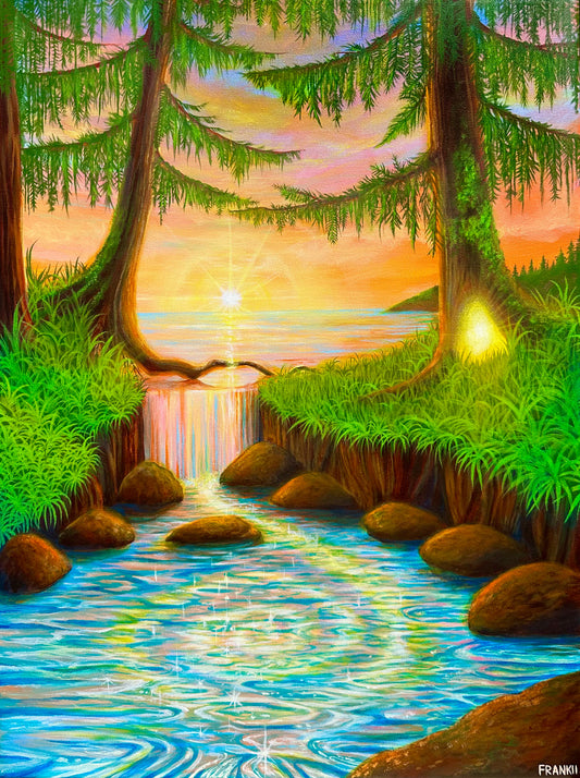 The Mystics Cove Limited Edition Fine Art Print 🧚🏽‍♂️🐉🪷