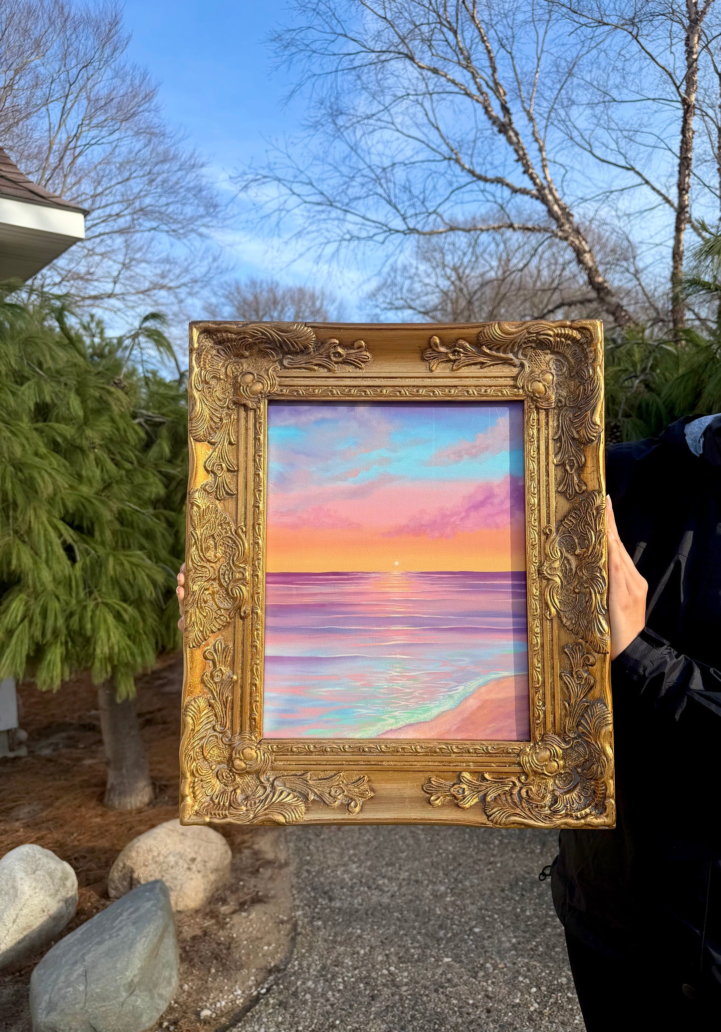 Original Seascape Sunset Painting