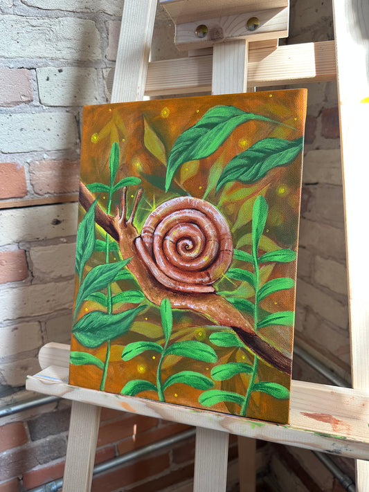 Original Snail Painting 🌱🐌🍂