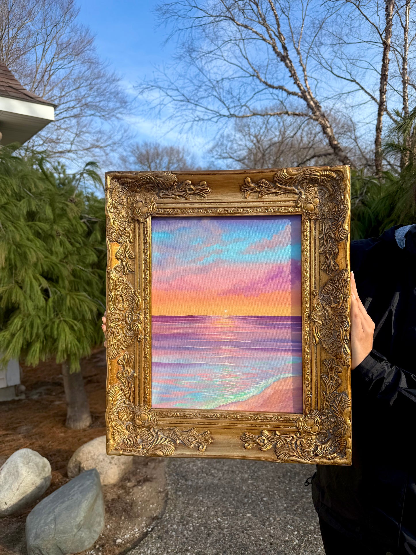 Original Seascape Sunset Painting