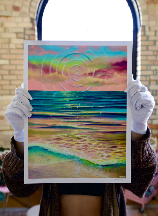 Cosmic Riptide Limited Edition Signed Fine Art Print🌀🌸