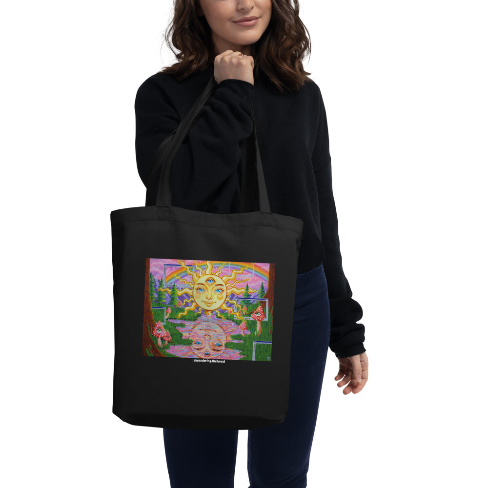 Solar Vaporwave Eco Tote Bag