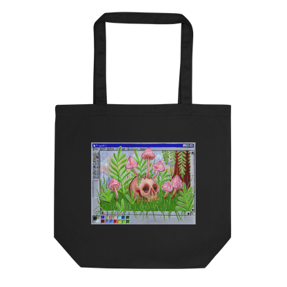 Trippy Skull Eco Tote Bag