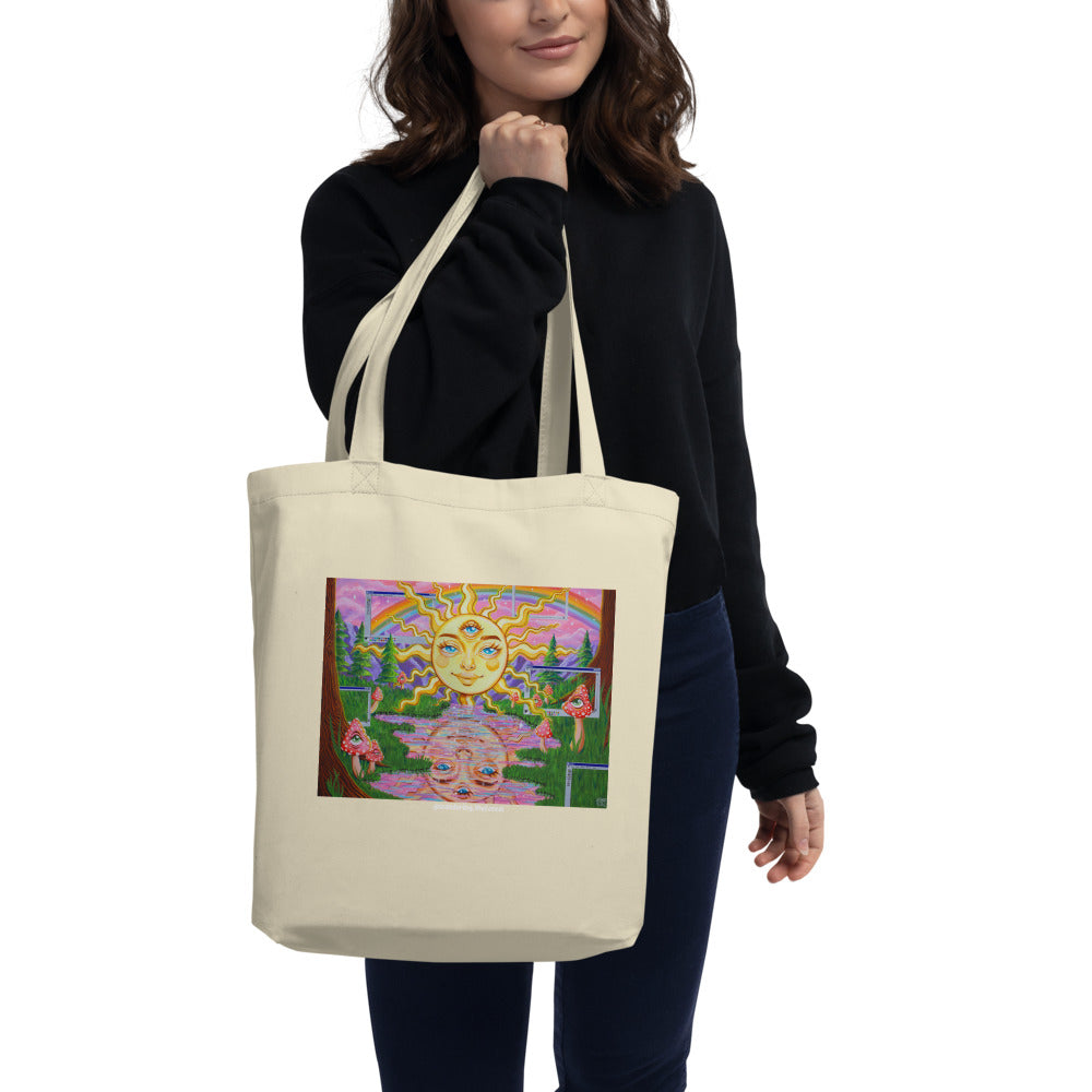 Solar Vaporwave Eco Tote Bag