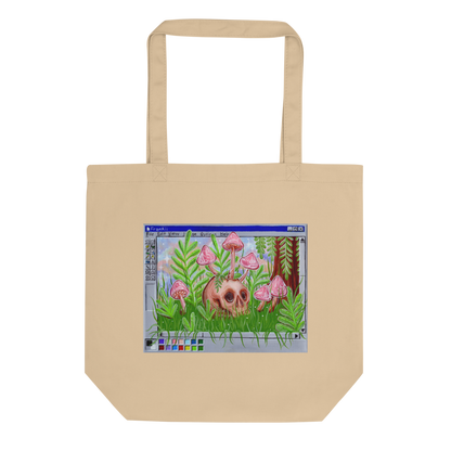 Trippy Skull Eco Tote Bag