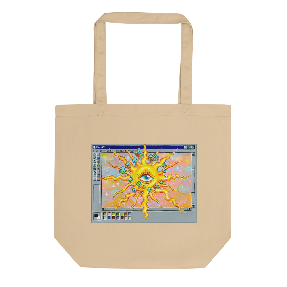 Trippy Sun Eco Tote Bag