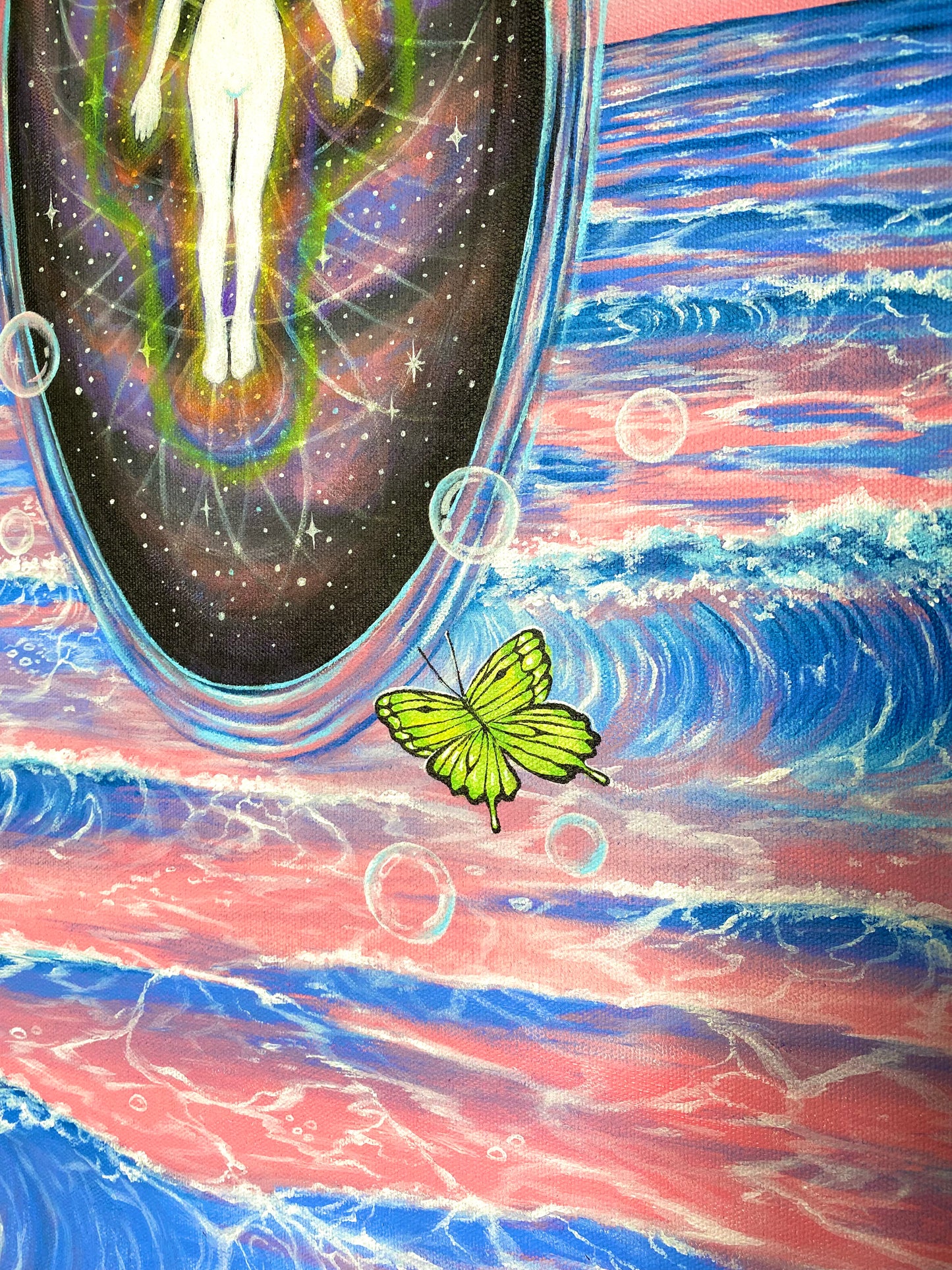 “Unified Realms” Original Painting 🦋🧚🏼🤍💫