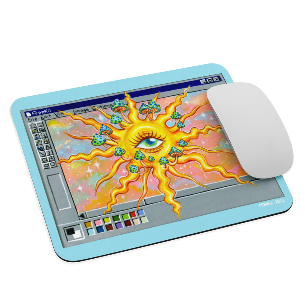 Trippy Sun Paintbox Mouse pad