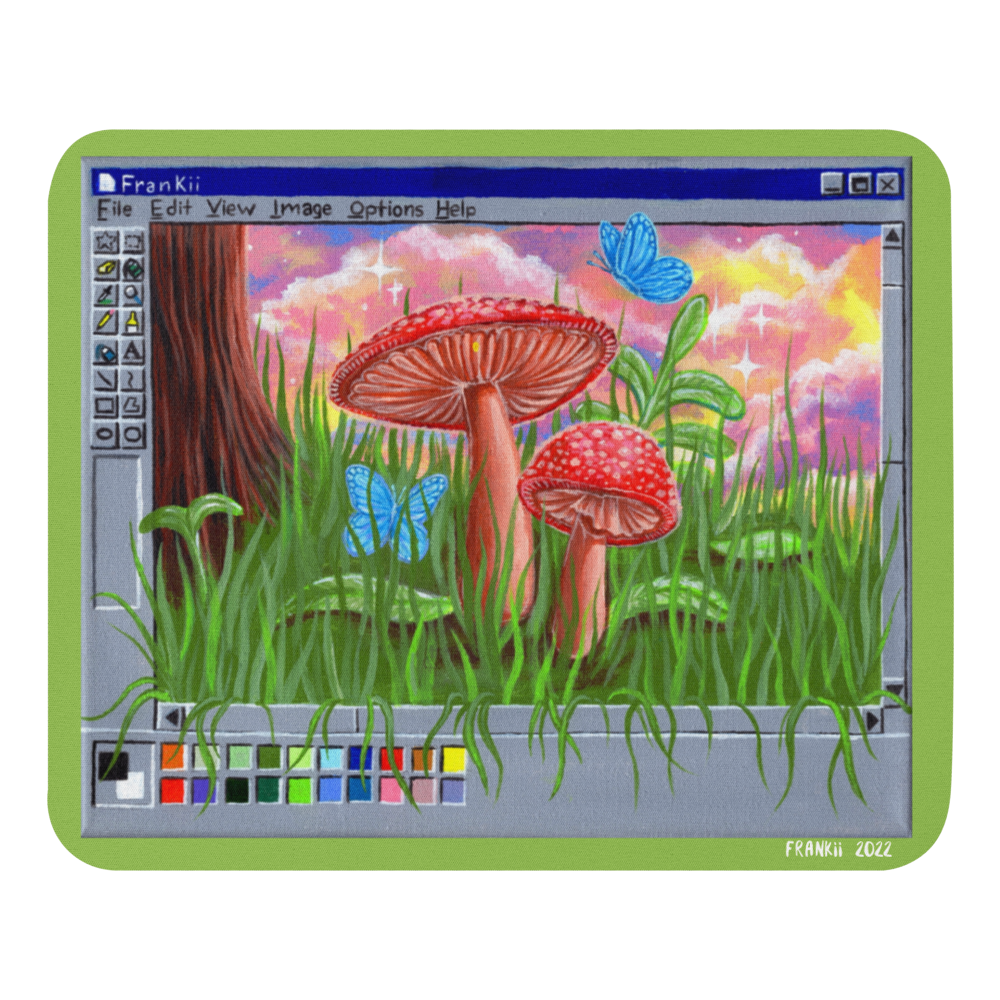 Mushroom Paintbox Mouse pad