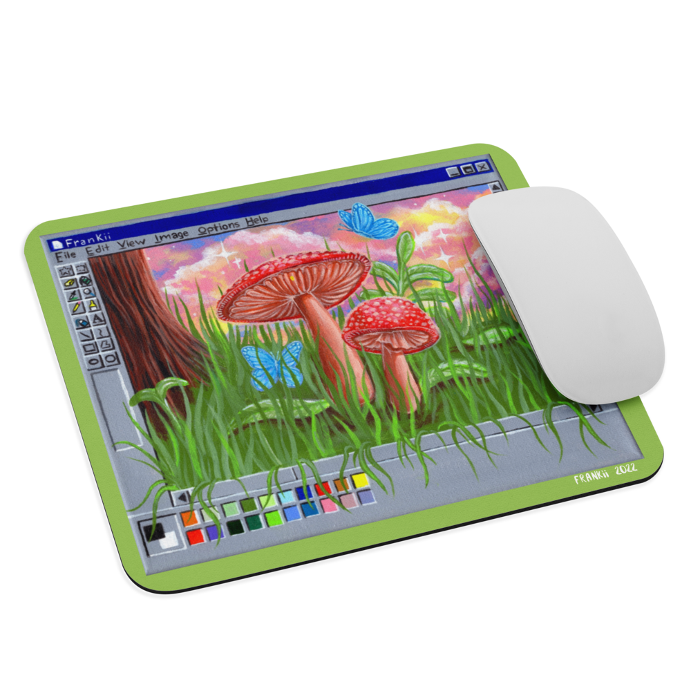 Mushroom Paintbox Mouse pad